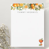 Aperol Spritz Oranje botanische  Notitiekaartje