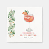 Aperol Spritz Oranje Bruidsborrel Servet (Voorkant)