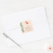 Aperol Spritz Oranje Bruidsborrel Vierkante Sticker (Envelop)