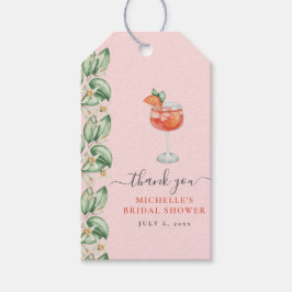 Aperol Spritz Oranje Bruidsfeest Cadeaulabel