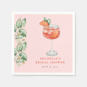 Aperol Spritz Oranje Bruidsfeest Servet