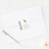 Aperol Spritz Oranje Bruidsfeest Vierkante Sticker (Envelop)