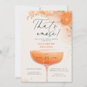 Aperol Spritz Oranje Cocktail Amore Vrijgezellenfe Kaart (Voorkant)