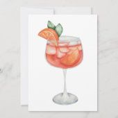 Aperol Spritz Oranje Vrijgezellenfeest Kaart (Achterkant)
