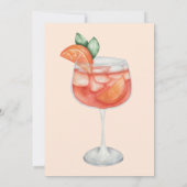 Aperol Spritz Oranje Vrijgezellenfeest Kaart (Achterkant)