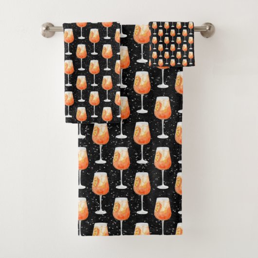 Aperol Spritz Patroon Bad Handdoek (Insitu)