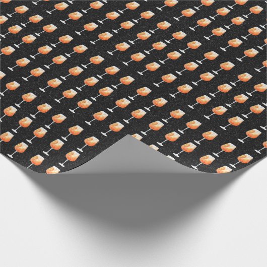 Aperol Spritz Patroon Cadeaupapier (Hoek)