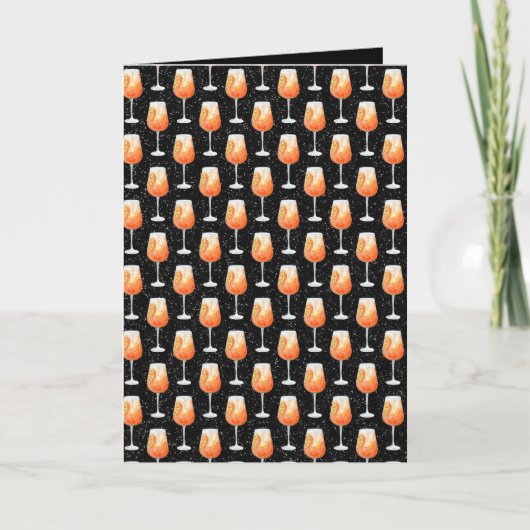 Aperol Spritz Patroon Kaart (Voorkant)