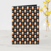 Aperol Spritz Patroon Kaart (Gele Bloem)