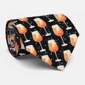 Aperol Spritz Patroon Stropdas (Opgerold)