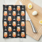 Aperol Spritz Patroon Theedoek (Quarter Fold)