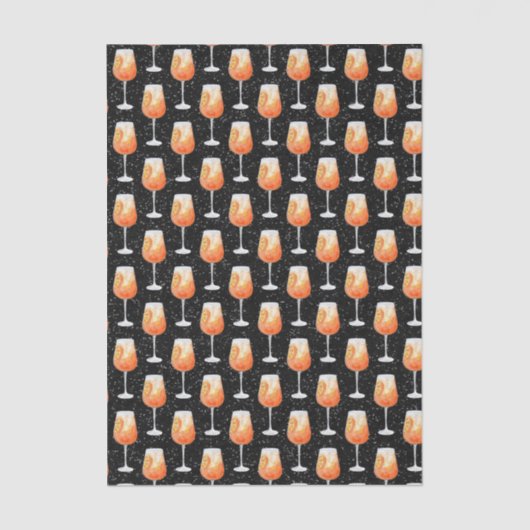 Aperol Spritz Patroon Tissuepapier (Voorkant)