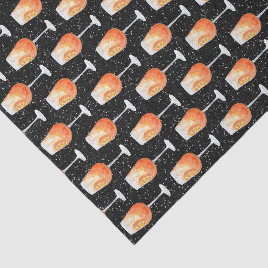 Aperol Spritz Patroon Tissuepapier (Detail)