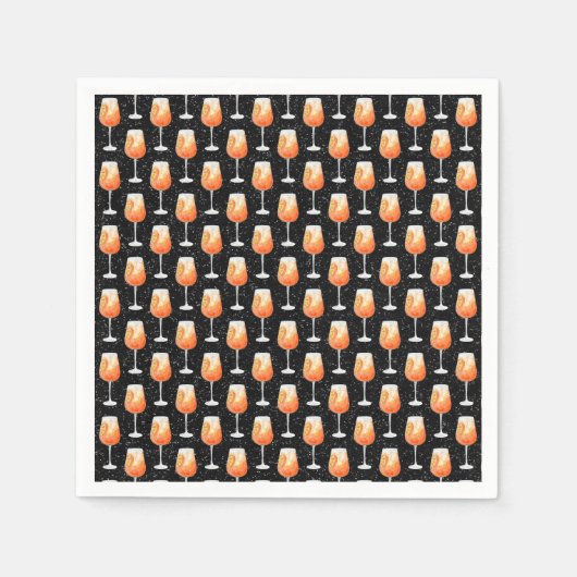 Aperol Spritz Pattern Servet (Voorkant)