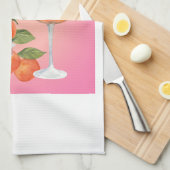 Aperol Spritz PInk Sinaasappel Bloemenmarkt Art Pr Theedoek (Quarter Fold)