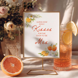 Aperol Spritz Raad Hoeveel Kusjes Poster