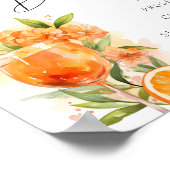 Aperol Spritz Sign Signature Drink Bridal Shower Poster (Hoek)