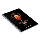 Aperol Spritz Social Club Funny Cute Drinks Design Notitieboek (Rechterzijde)