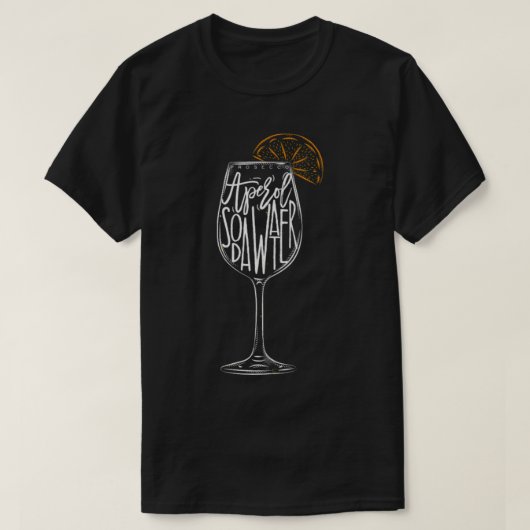APEROL SPRITZ T-SHIRT (Design voorkant)