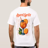 Aperol Spritz T-Shirt – Retro Italian Cocktail (Achterkant)