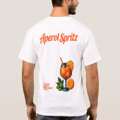 Aperol Spritz T-Shirt – Retro Italian Cocktail (Achterkant)