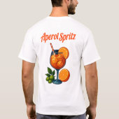 Aperol Spritz T-Shirt – Retro Italian Cocktail (Achterkant)