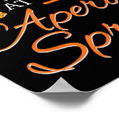 Aperol Spritz Tail Party Alcohol Drink Summer Beve Poster (Hoek)