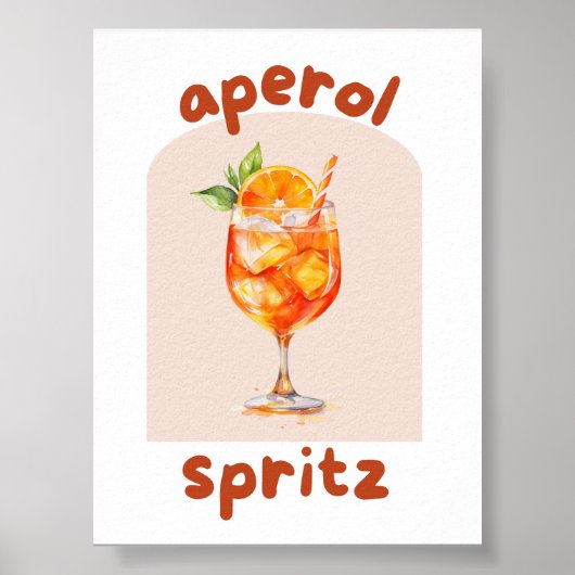 Aperol Spritz | Trendy kunst aan de muur | Minimaa Poster (Voorkant)