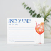 Aperol Spritz van advies voor de bruid Informatiekaartje (Staand voorkant)