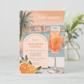 Aperol Spritz Venice Summer Chic Vrijgezellenfeest Kaart (Staand voorkant)