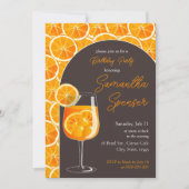 Aperol Spritz Verjaardagsfeest Uitnodiging (Voorkant)
