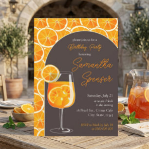 Aperol Spritz Verjaardagsfeest Uitnodiging