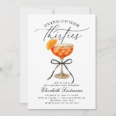 Aperol Spritz Verjaardagsfeest waarmee haar dertig Kaart (Voorkant)