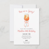 Aperol Spritz verjaardagsuitnodiging Bedankkaart (Voorkant)