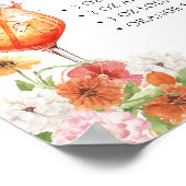 Aperol Spritz Vrijgezellenfeest Bar Sign Poster (Hoek)