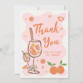 Aperol Spritz Vrijgezellenfeest bedankkaart (Voorkant)