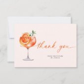 Aperol Spritz Vrijgezellenfeest bedankkaart Kaart (Voorkant)