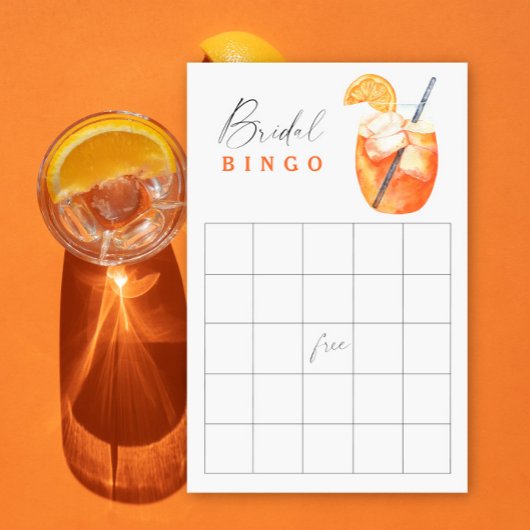 Aperol Spritz Vrijgezellenfeest bingo spel