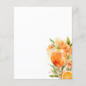 Aperol Spritz Vrijgezellenfeest Menu (Achterkant)