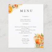 Aperol Spritz Vrijgezellenfeest Menu (Voorkant)