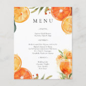Aperol Spritz Vrijgezellenfeest Menu (Voorkant)