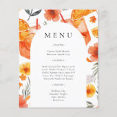 Aperol Spritz Vrijgezellenfeest Menu (Voorkant)