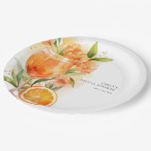 Aperol Spritz-Vrijgezellenfeest Papieren Bordje (Gekanteld)