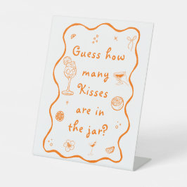 Aperol Spritz Vrijgezellenfeest Raad eens hoeveel Reclamebord Met Voetstuk