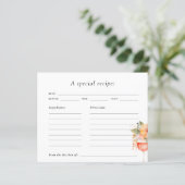 Aperol Spritz Vrijgezellenfeest Recept Kaart (Staand voorkant)