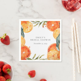 Aperol Spritz Watercolor Bruidsdiner Servet