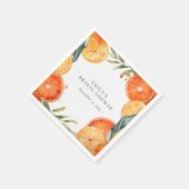 Aperol Spritz Watercolor Bruidsdiner Servet (Hoek)