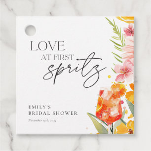 Aperol Spritz Watercolor Bruidsfeest Bedankjes Labels