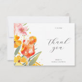 Aperol Spritz Watercolor Bruidsfeest Bedankkaart (Voorkant)