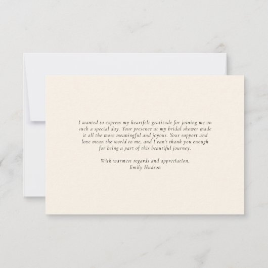 Aperol Spritz Watercolor Bruidsfeest Bedankkaart (Achterkant)